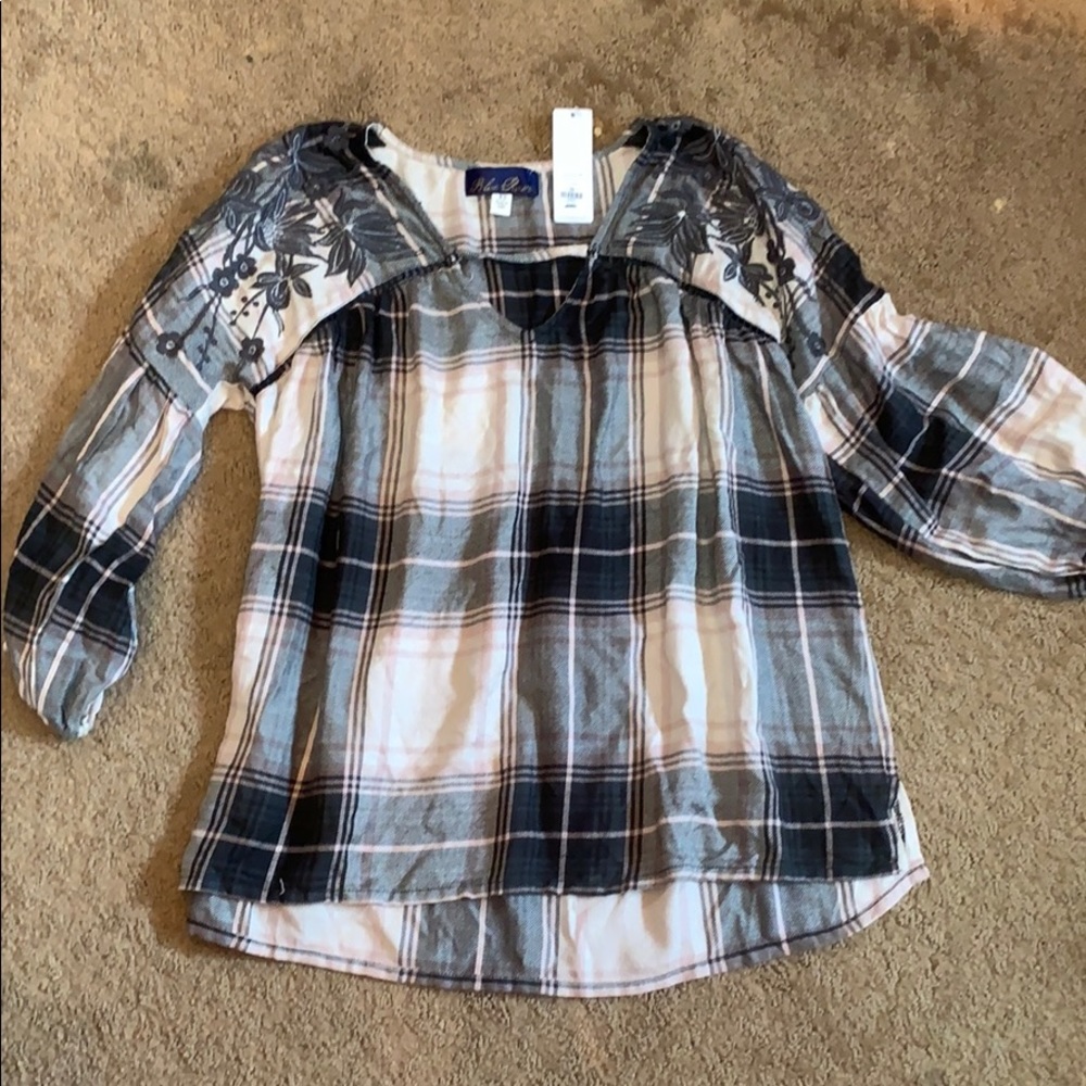Flannel blouse